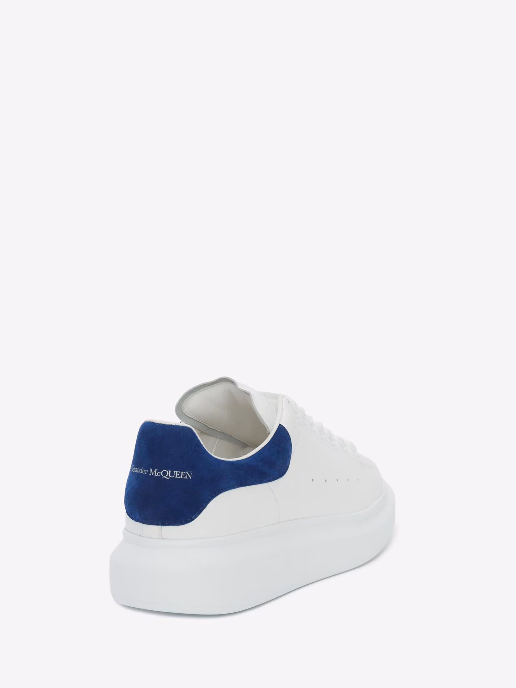 Oversized Sneaker in White/paris Blue