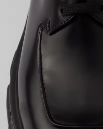 Monolith brushed leather lace-up shoes