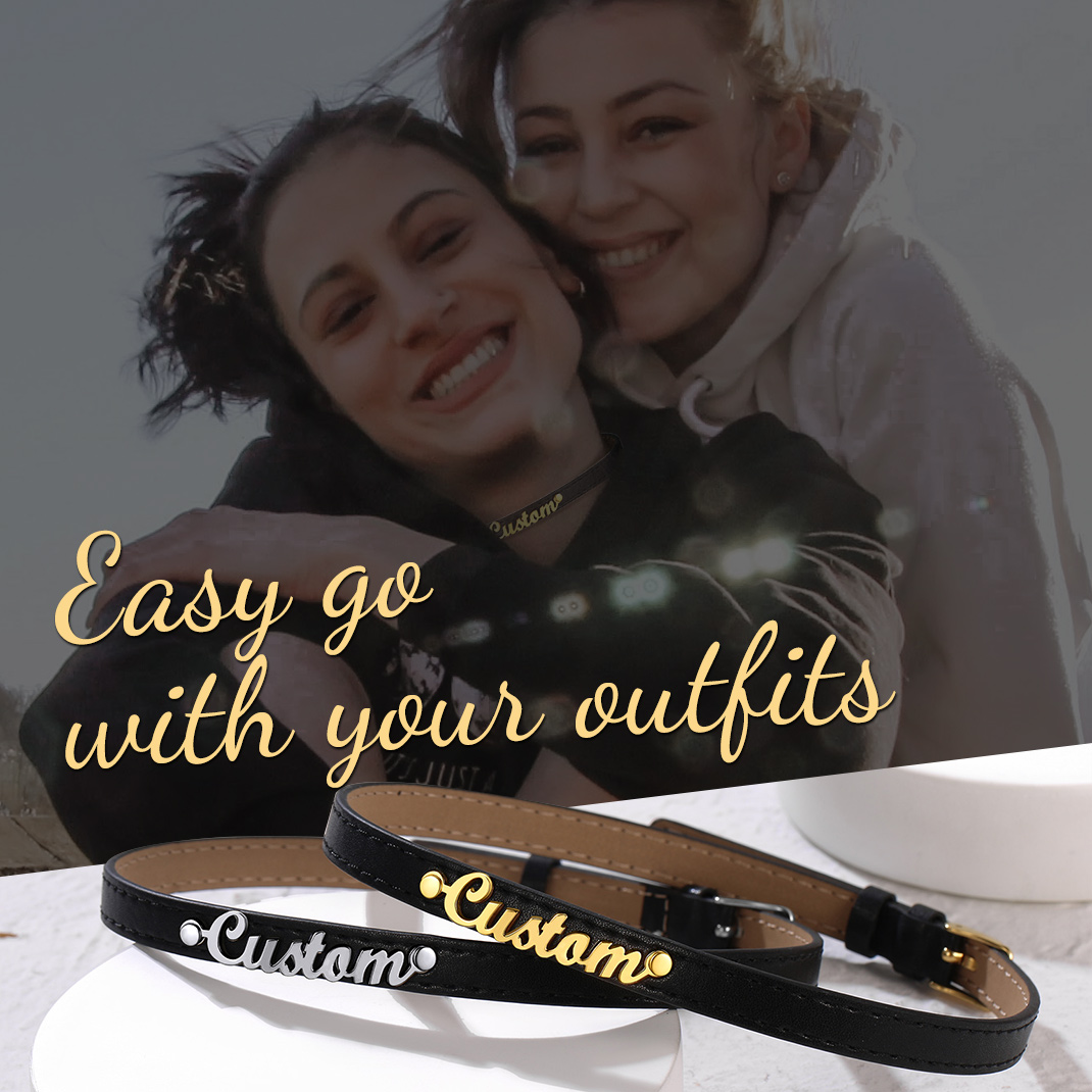 Leather Collar Choker Necklaces for Women