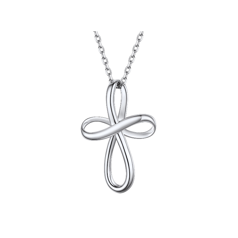 Sterling Silver Celtic Knot Necklace for Women silver