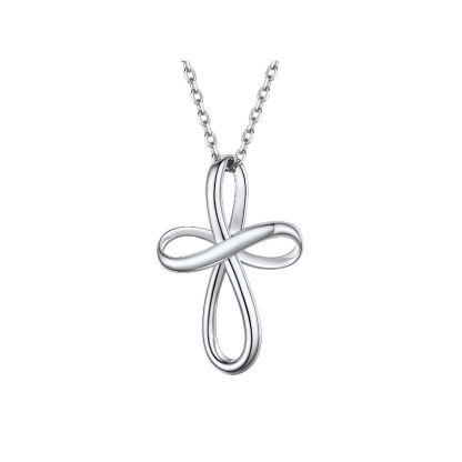 Sterling Silver Celtic Knot Necklace for Women silver