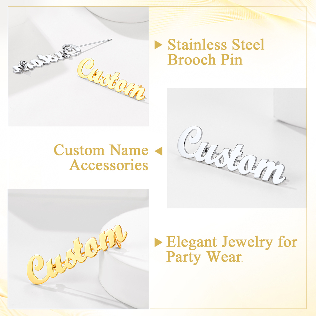 Personalized\Name Brooch Pin