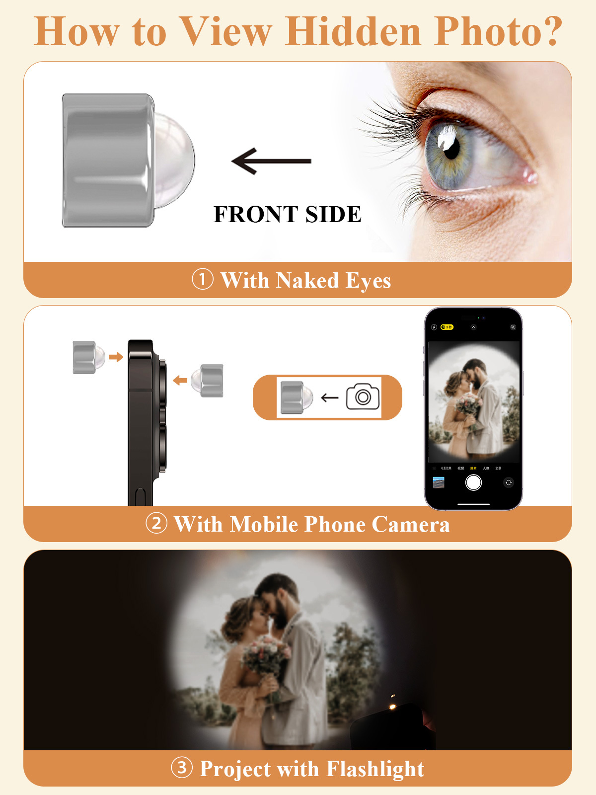 Personalized Heart Photo Projection Bracelet for Women