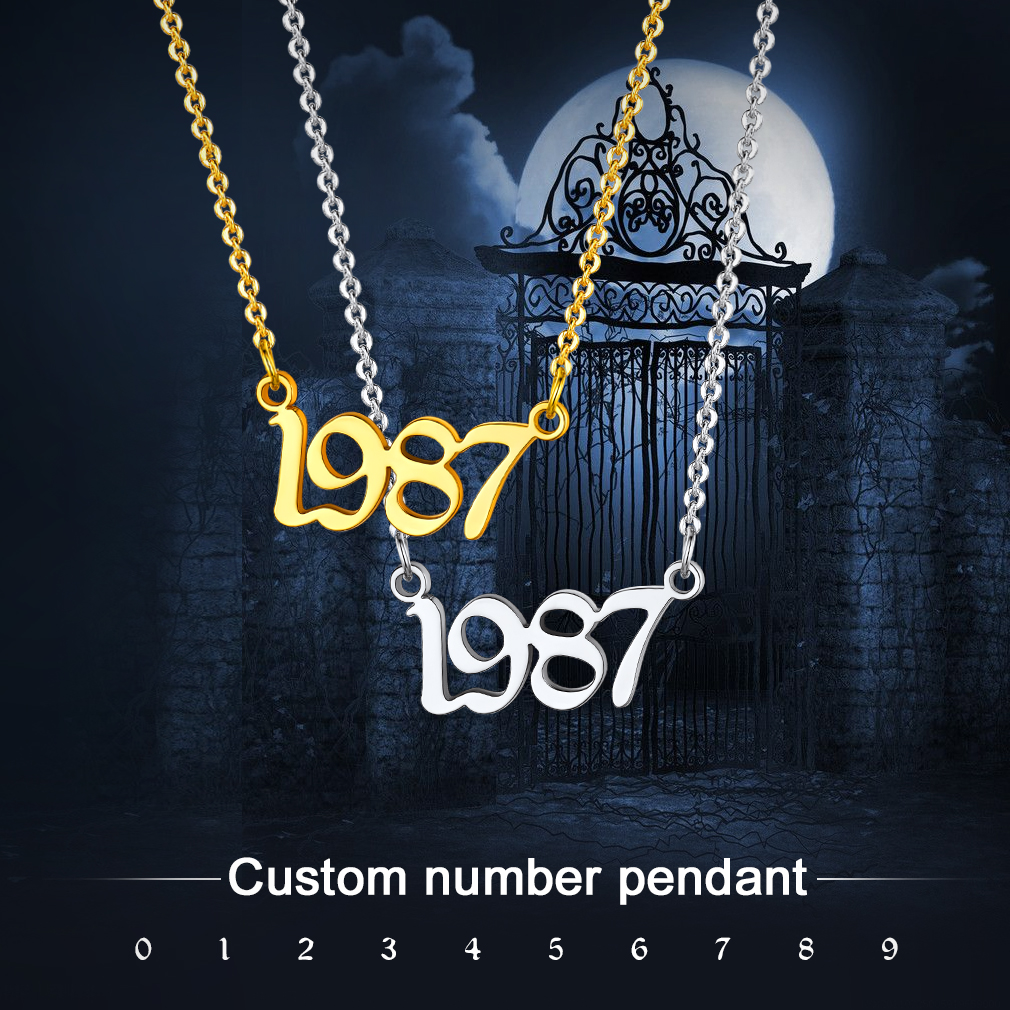 Personalized Name Necklaces Number 