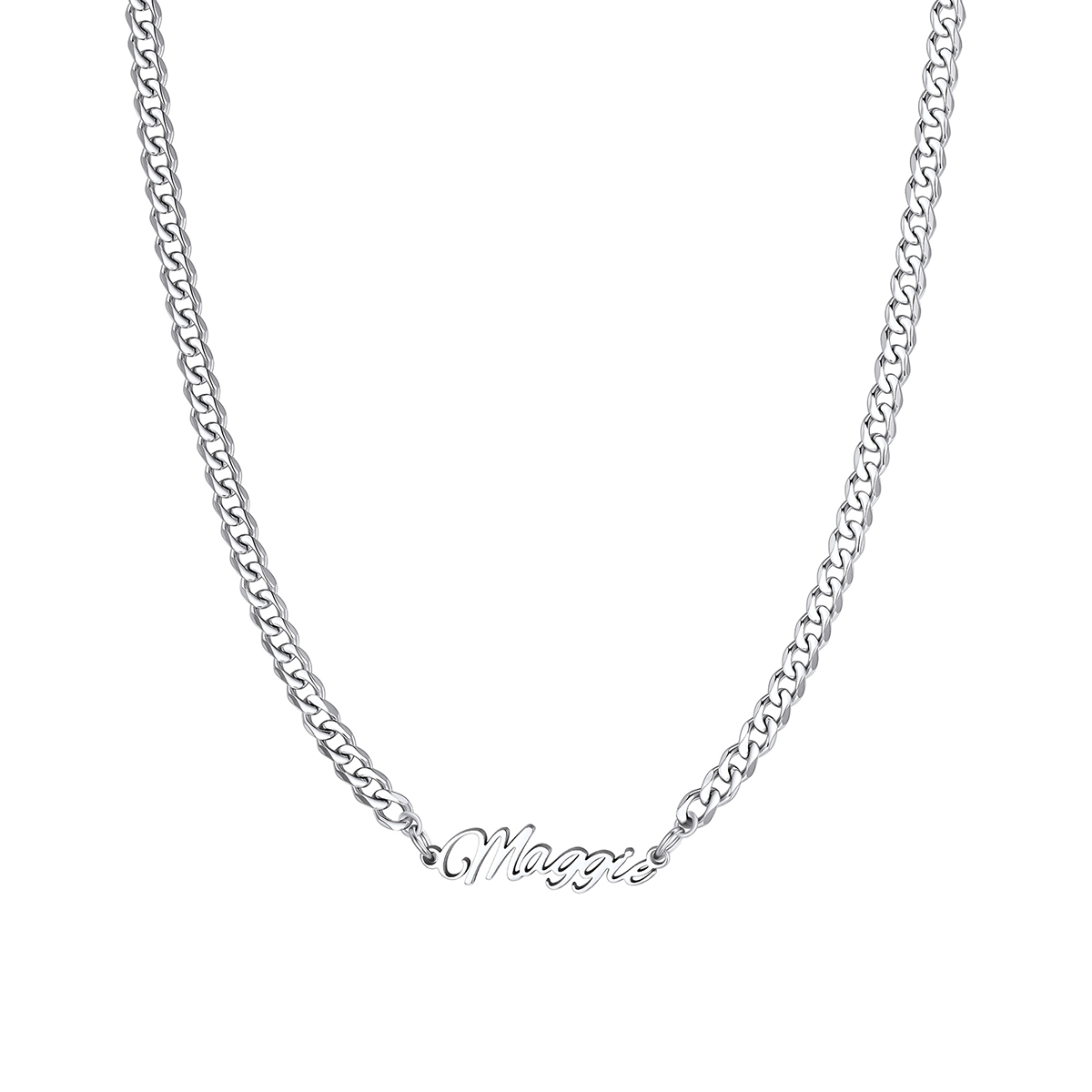 Custom Multi-Name Cuban Link Necklace 3MM