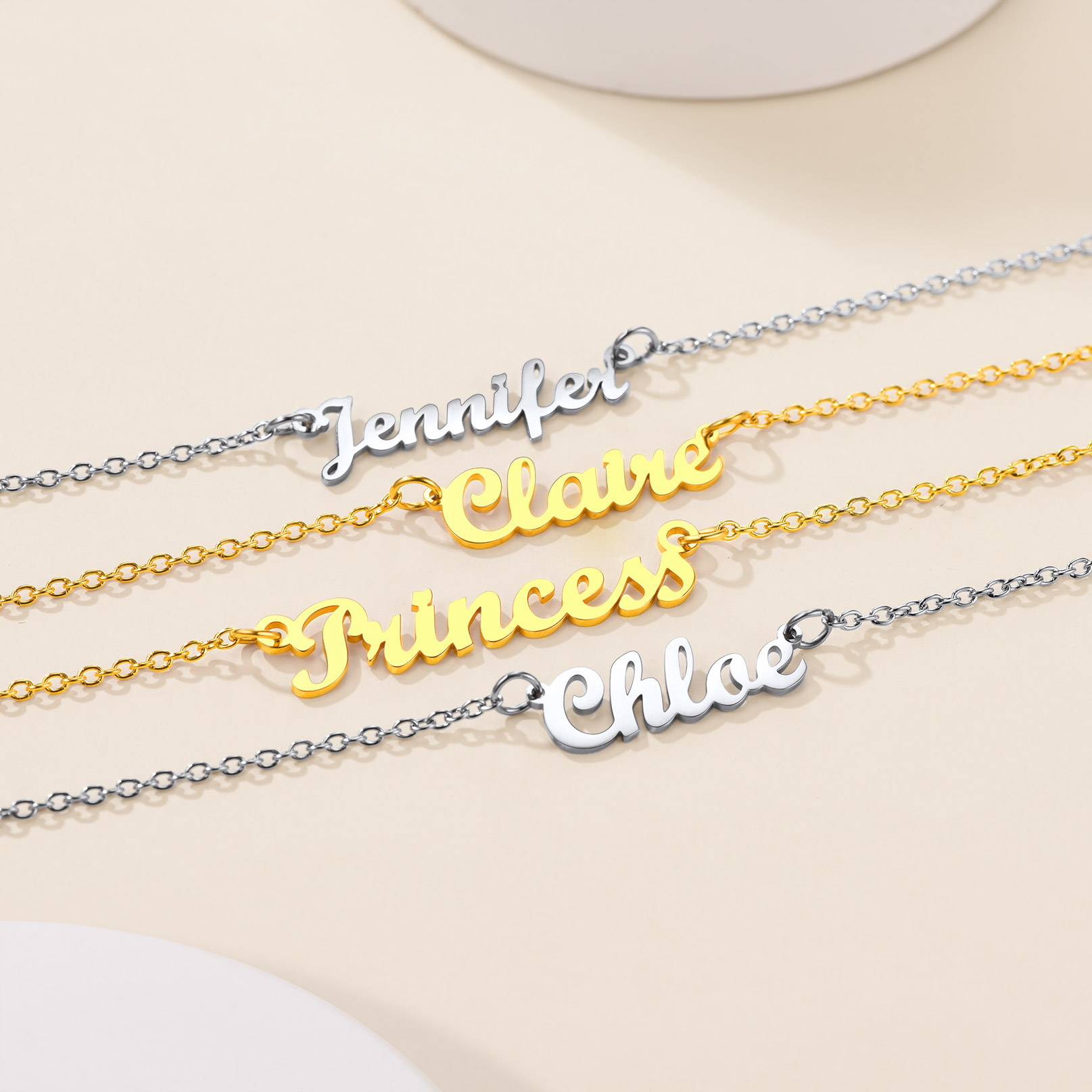 Stainless Steel Custom Name Necklace All Colors