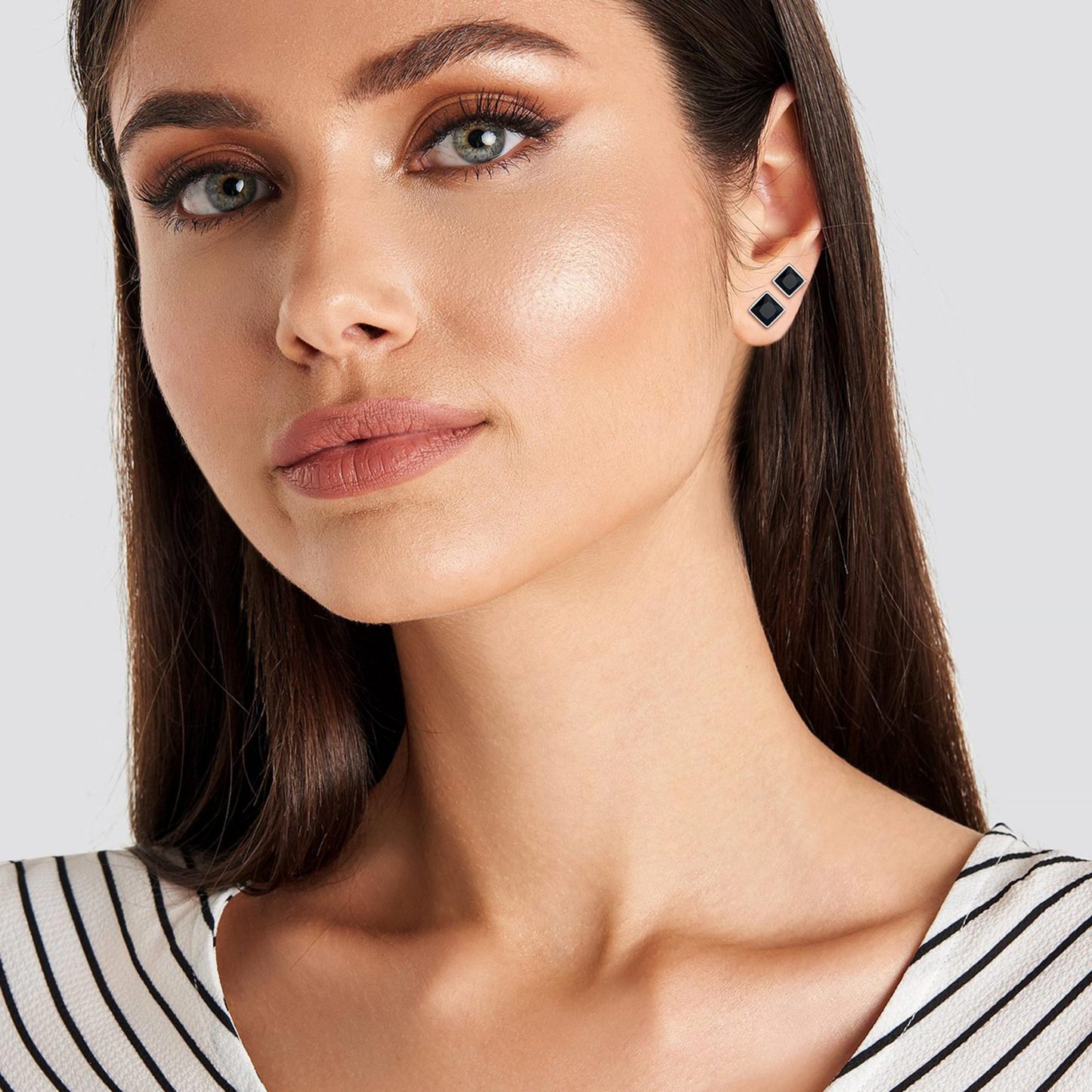 Flash Sale S925 Silver CZ Stud Earrings for Men Women