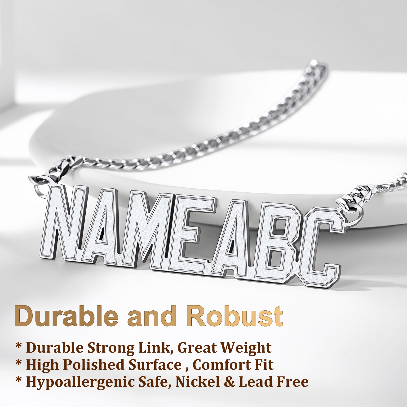 custom  Name Necklace for Men