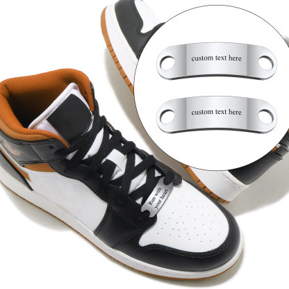 2PCS Custom Name Shoelace Buckle for Men model