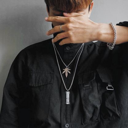 Urn Cremation Pendant Necklace for Ashes Stainless Steel Memorial Jewelry MODEL