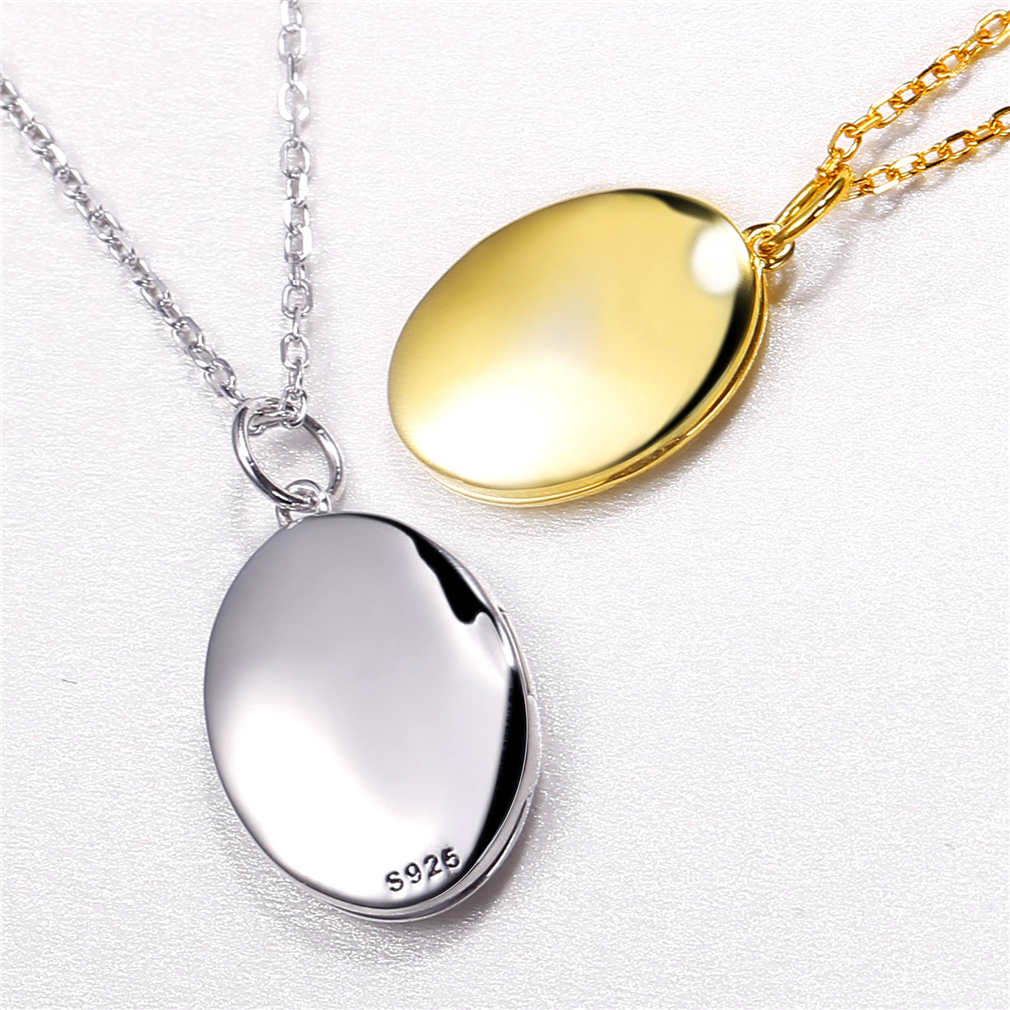  Custom Photo Oval Locket Pendant Necklace Memory Jewelry color