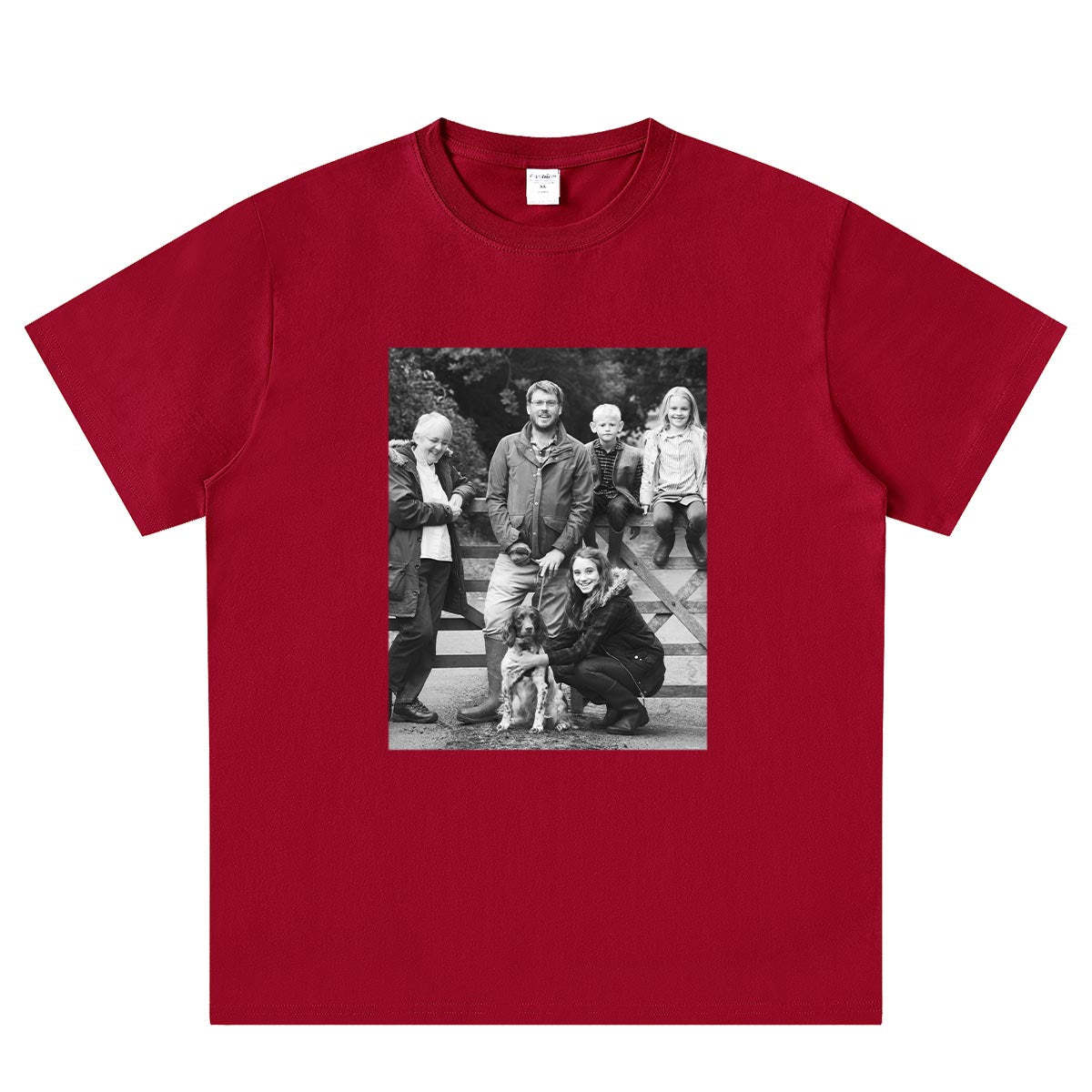 Custom Picture dark red T-Shirt