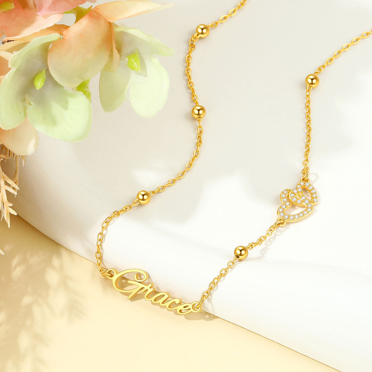 Custom Multi Nameplate Necklace for Women