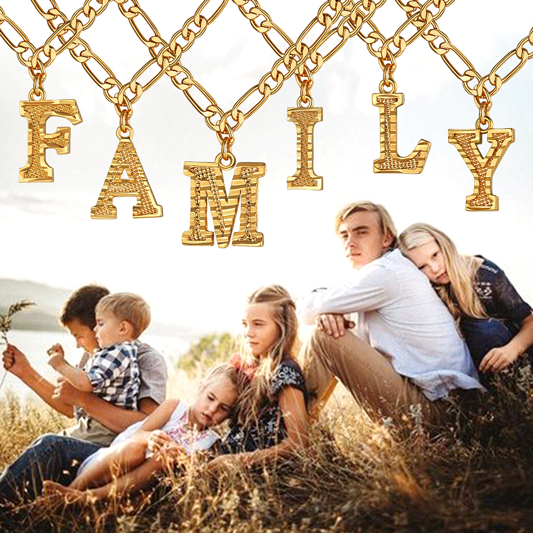 14K Gold Initial Necklaces