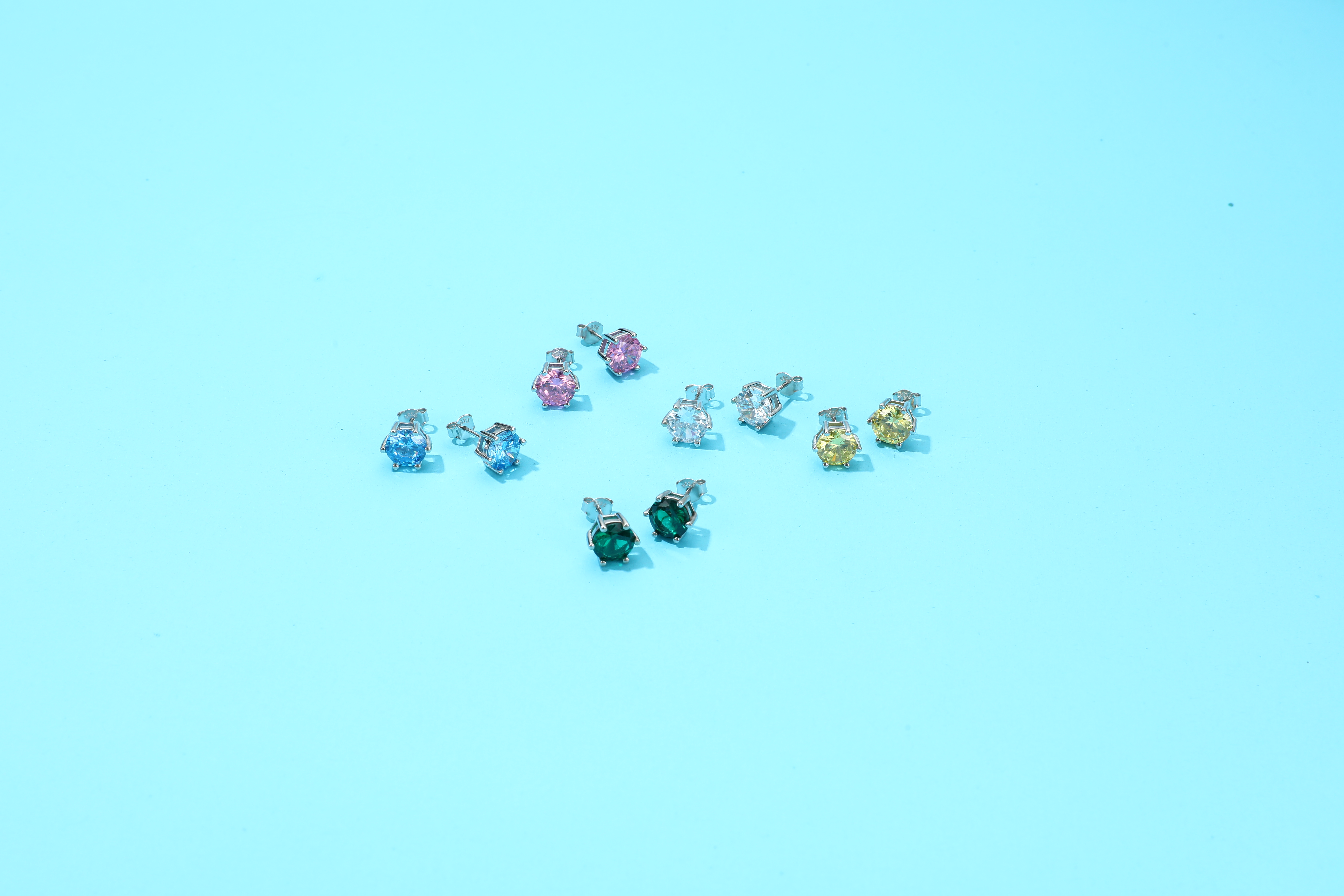 Custom4U Birthstone Earrings for Women