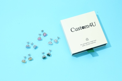 Custom4U Birthstone Earrings for Women