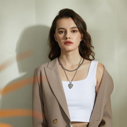 Custom Guitar Pick Pendant Necklace for Music Lovers Model