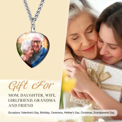 Personalized Acrylic Double-sided Photo Necklace