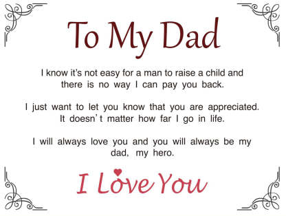 To My Dad
