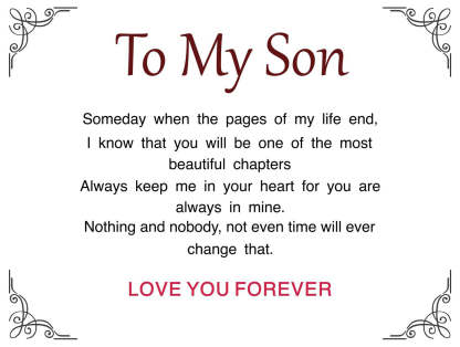 To My Son