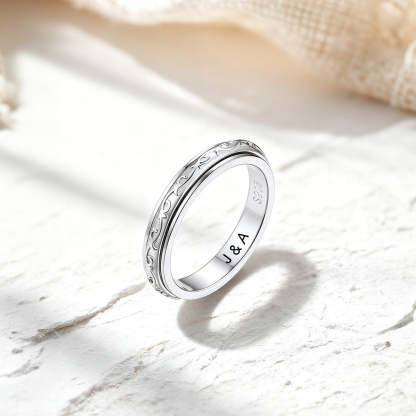 Flash Sale Sterling Silver Celtic Knot Fidget Ring