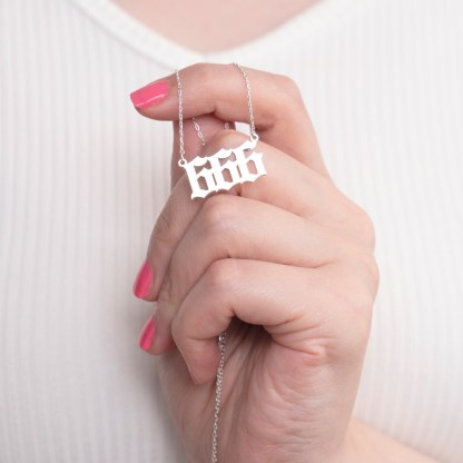 Personalized Angel Number Necklace for Women