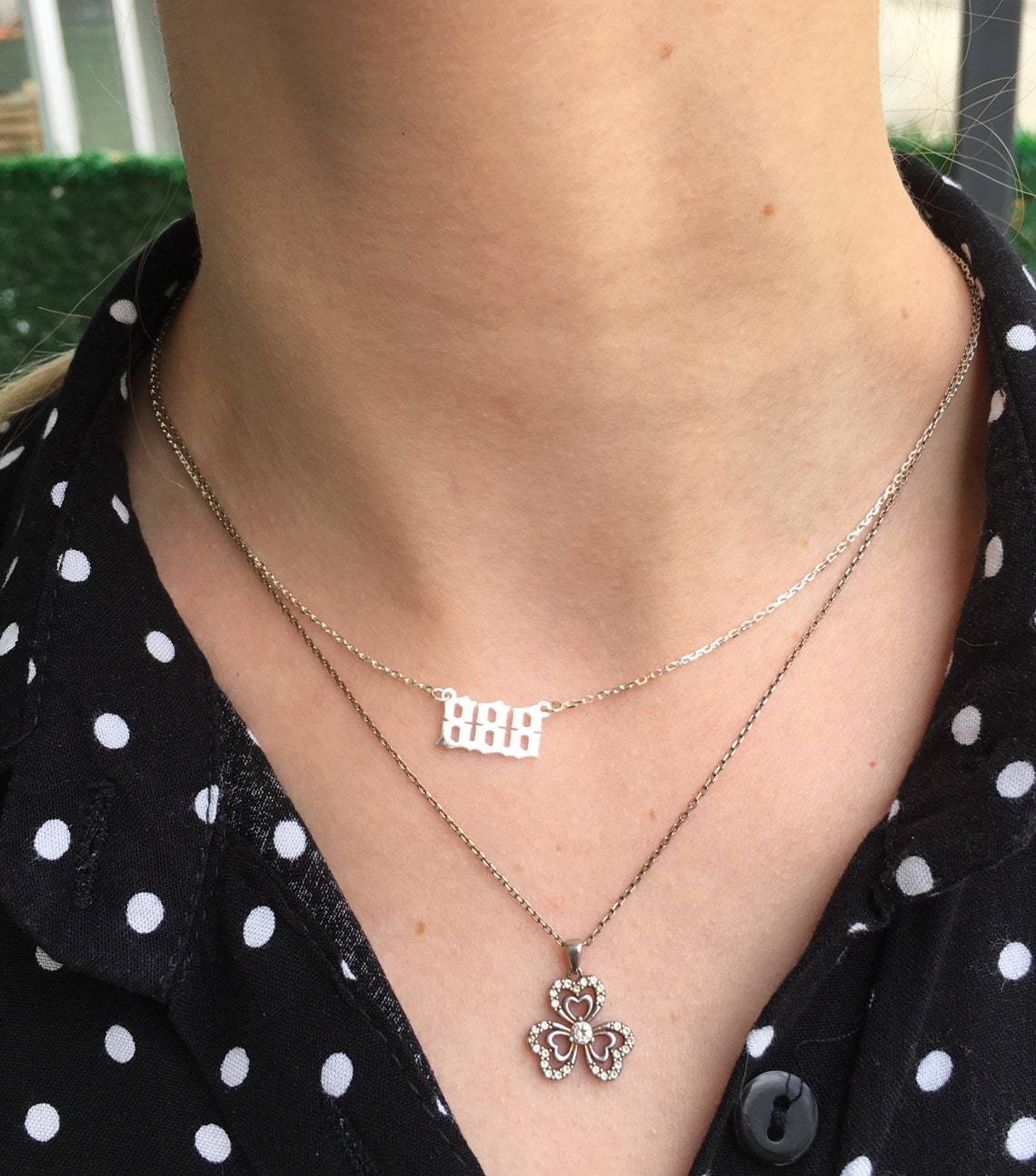 Personalized Angel Number Necklace for Women