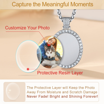  Personalized Photo Pendant Necklace for Men Women