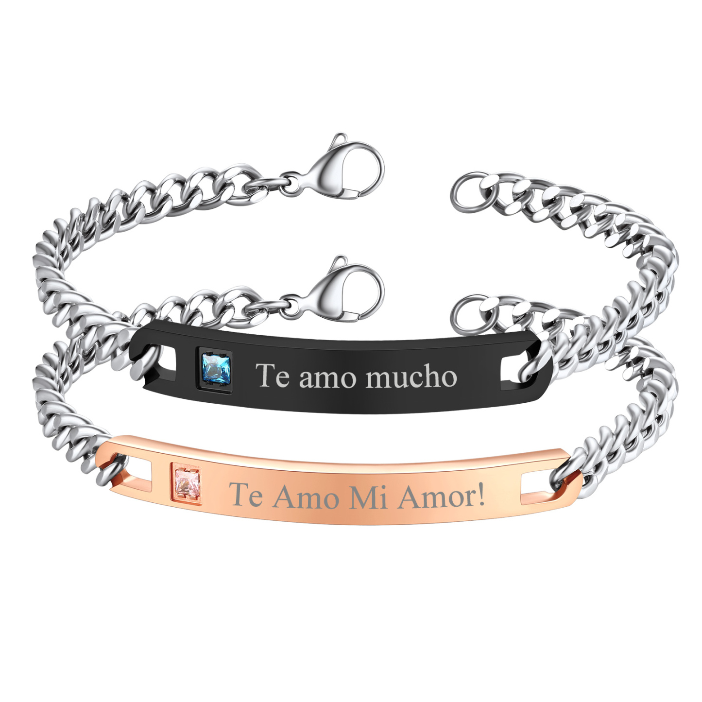 Personalized Engraved Bracelet Name Bracelets for Couple