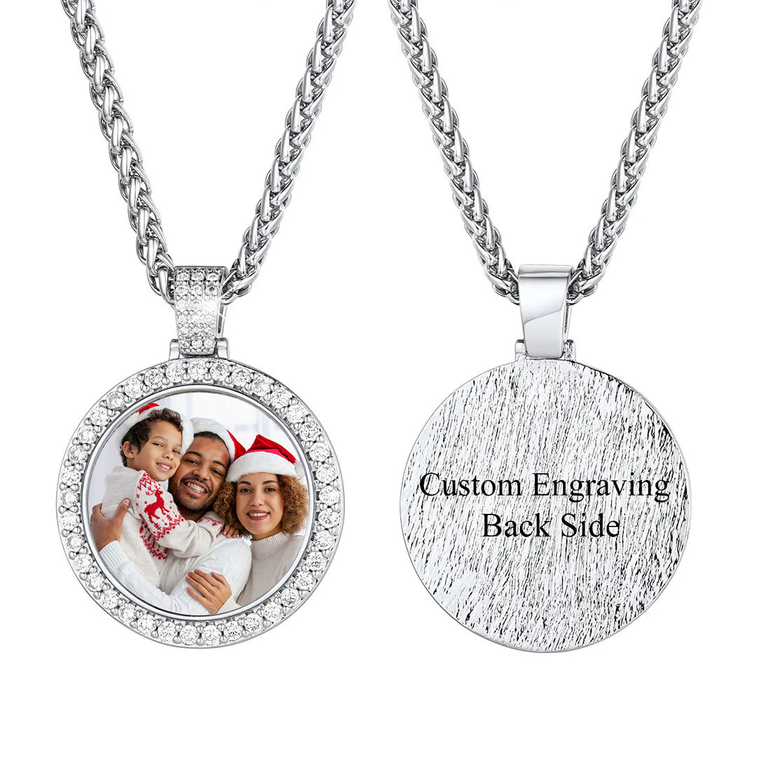 Customizable Photo and Engraving Necklace