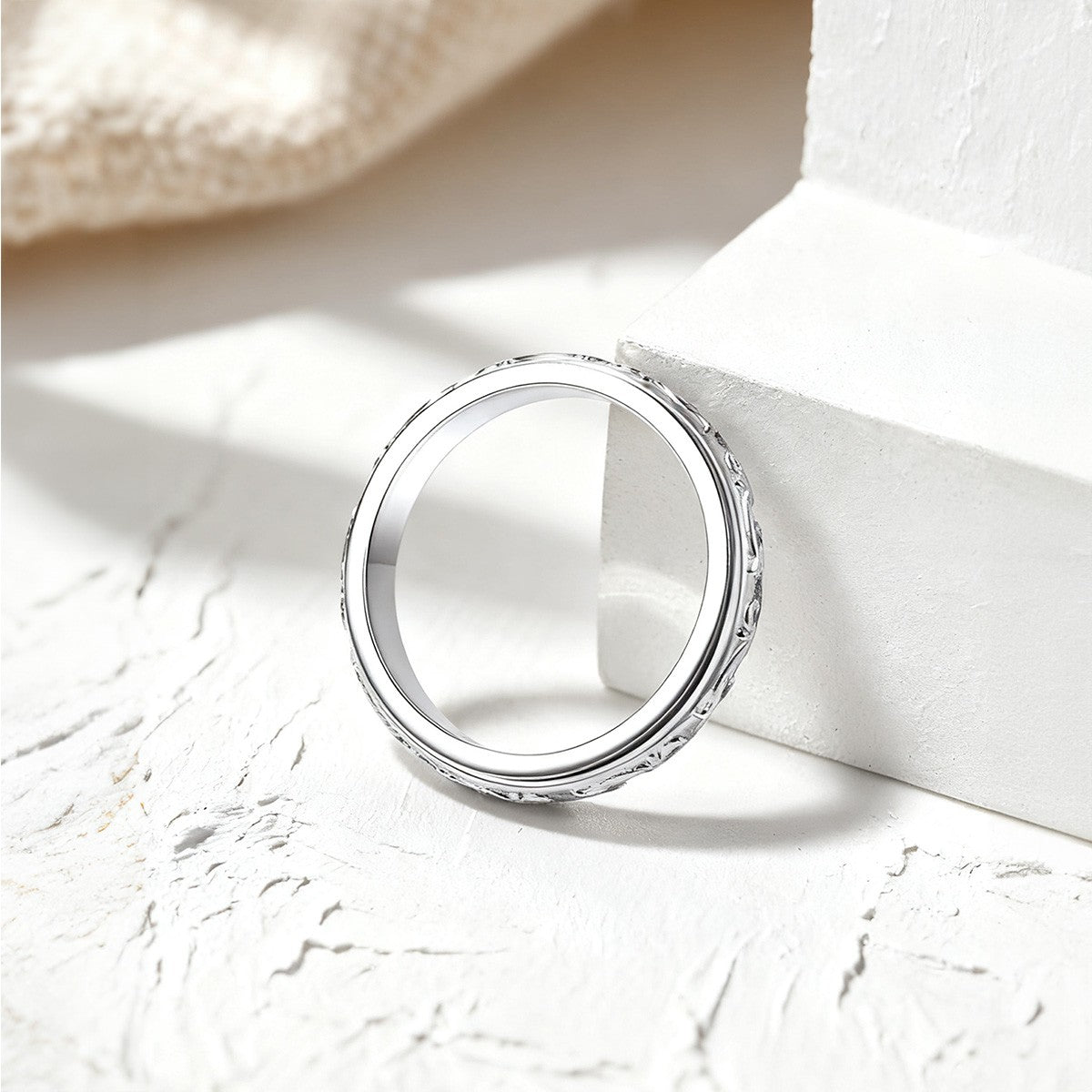 Flash Sale Sterling Silver Celtic Knot Fidget Ring