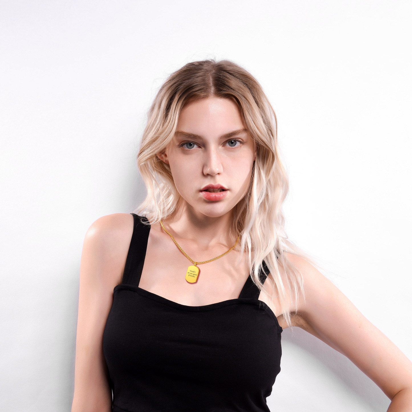 Urn Cremation Pendant Necklace for Ashes Dog Tag Memorial Jewelry FOR WOMEN MDOEL