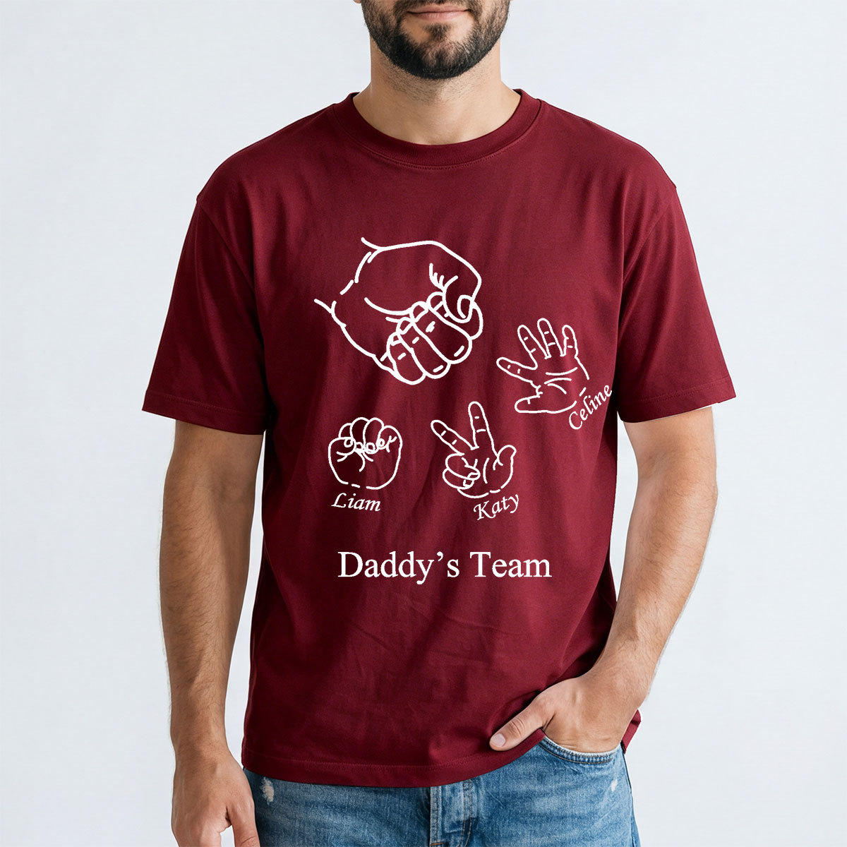 Custom Rock Paper Scissors Shirt for Dad