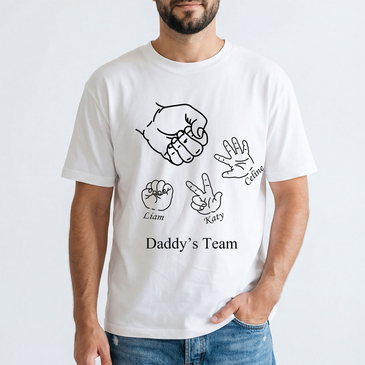 Custom Rock Paper Scissors Shirt for Dad