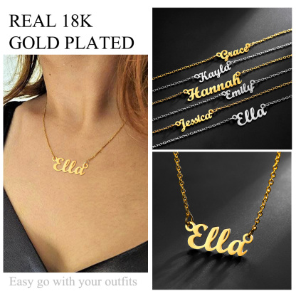 Personalized Name Necklace Christmas Gift For Women