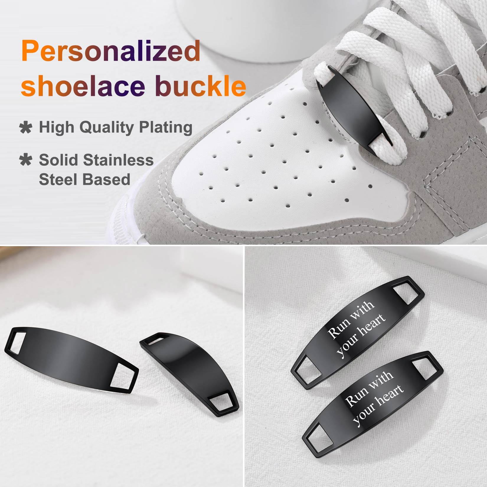 Personalized Engraved 2Pcs ShoeLace 
