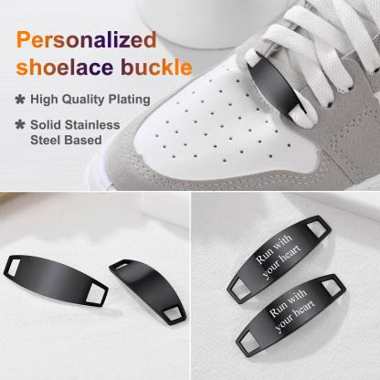 Personalized Engraved 2Pcs ShoeLace 