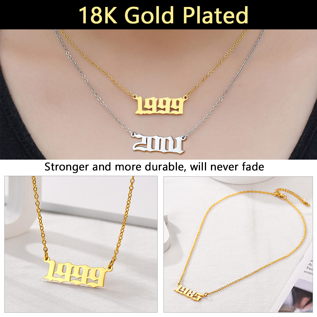 Personalized Angel Number Necklace for Women