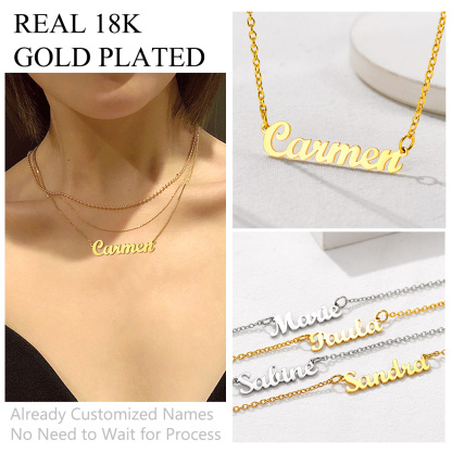 Personalized Name Necklace Christmas Gift For Women