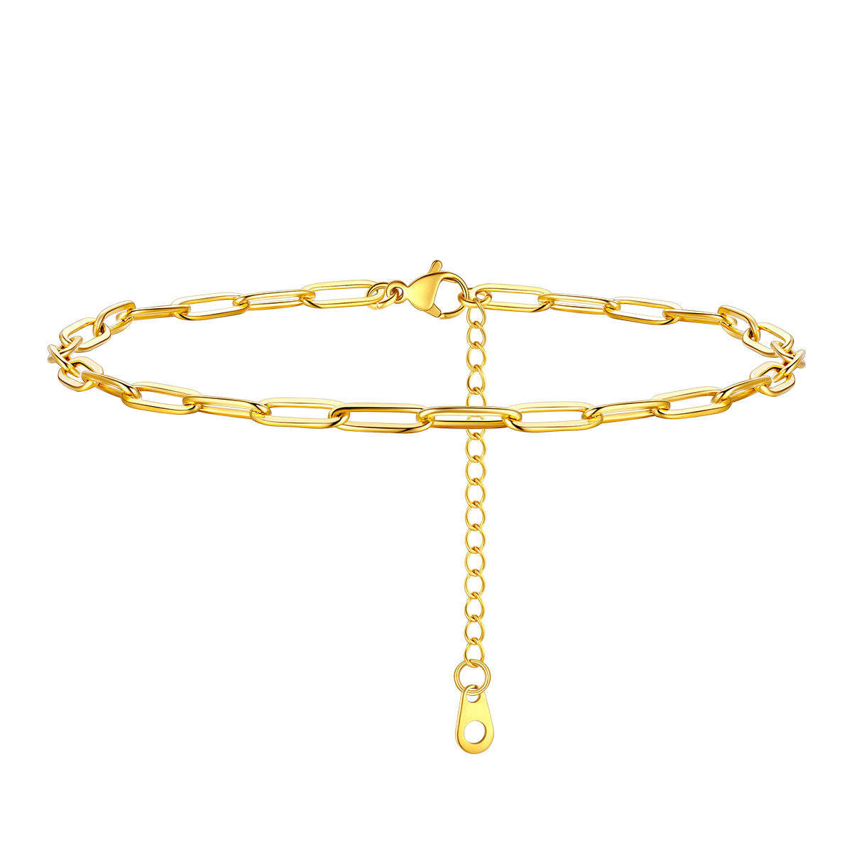 Paperclip Anklet for Women