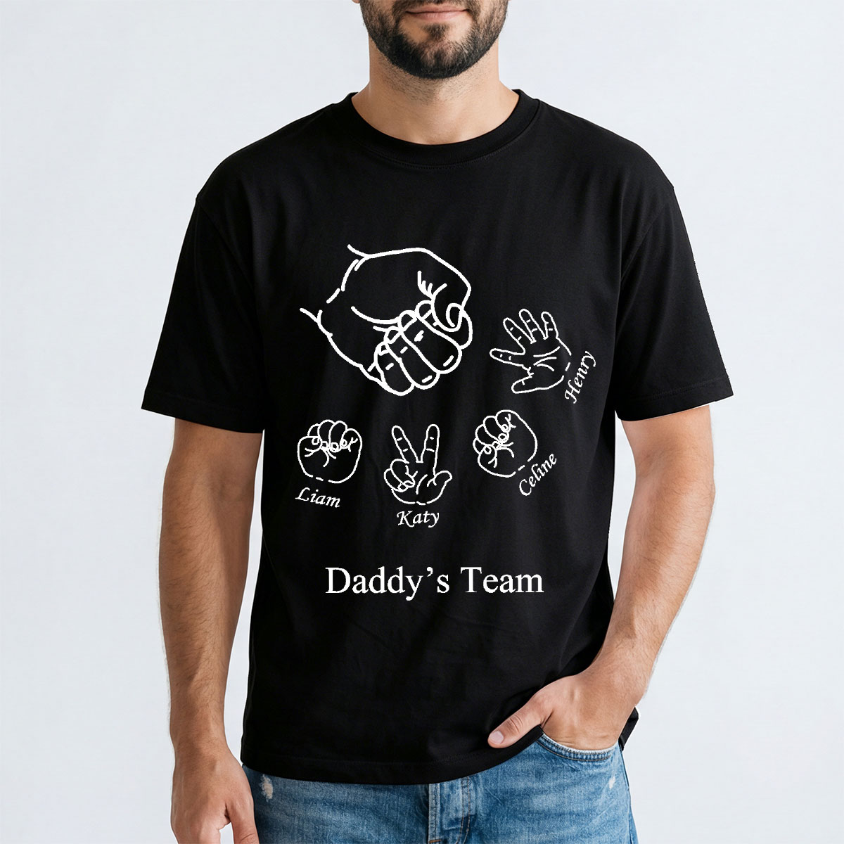 Custom Rock Paper Scissors Shirt for Dad