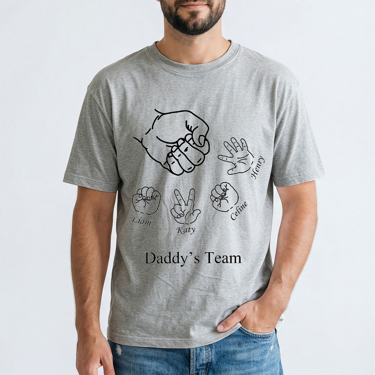 Custom Rock Paper Scissors Shirt for Dad