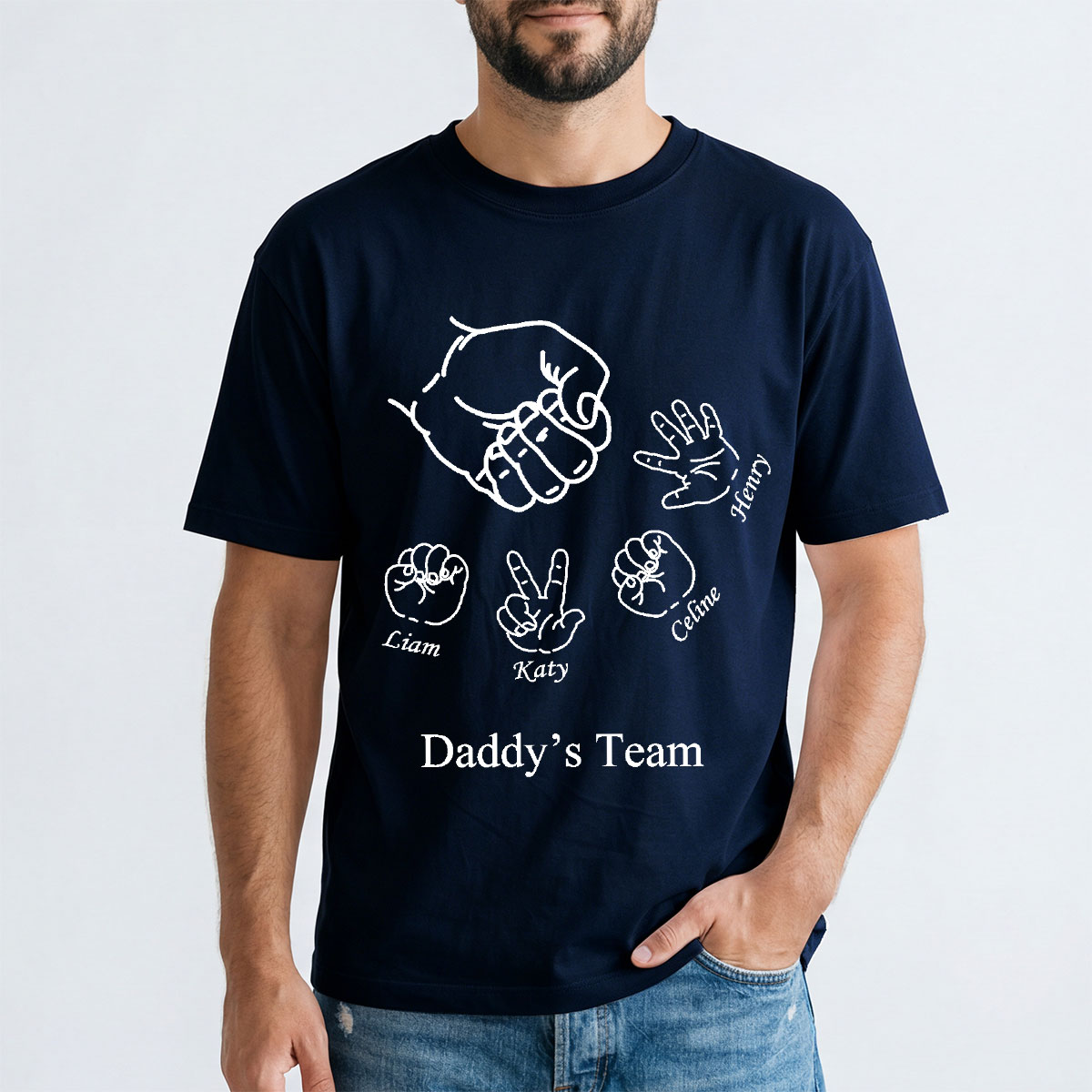 Custom Rock Paper Scissors Shirt for Dad