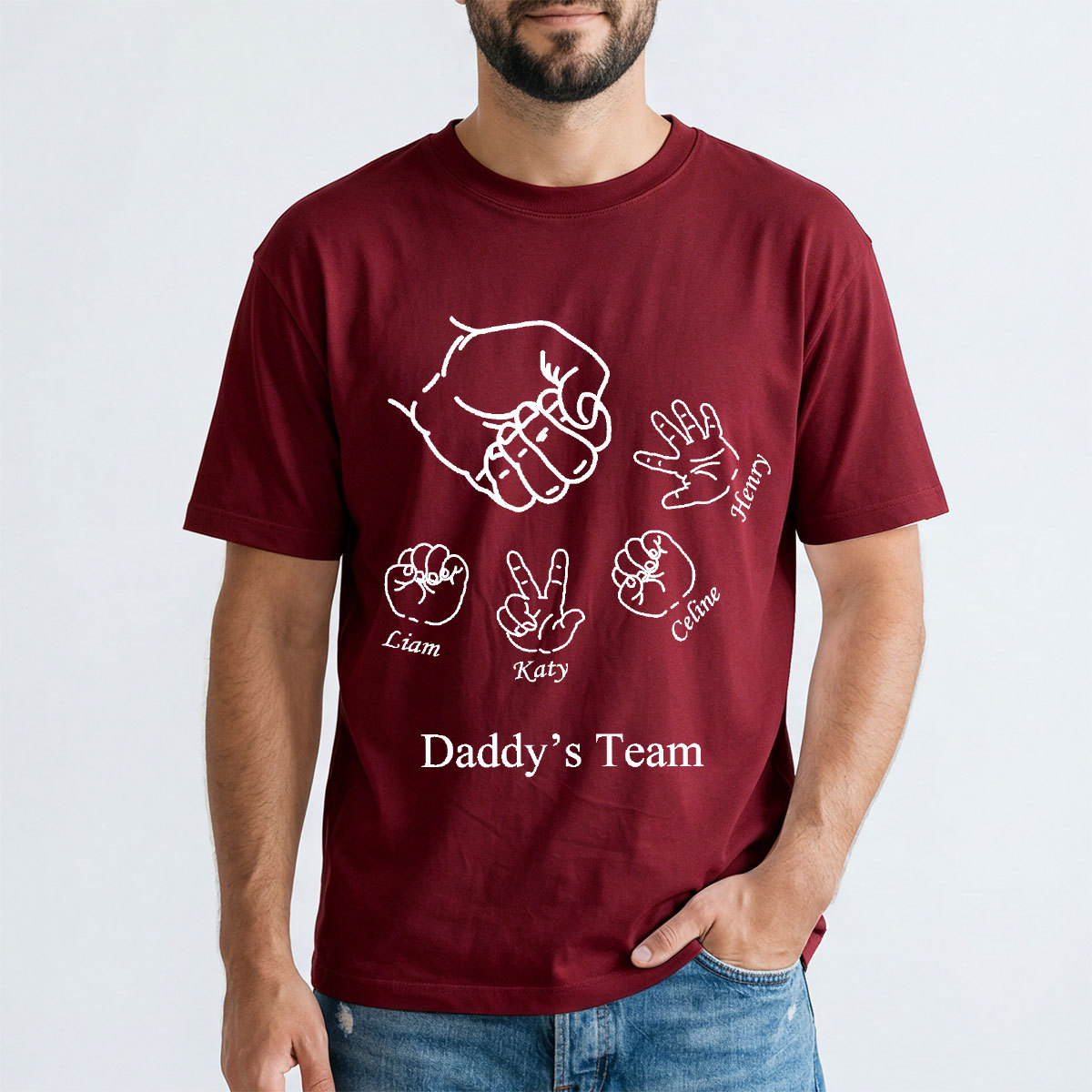 Custom Rock Paper Scissors Shirt for Dad