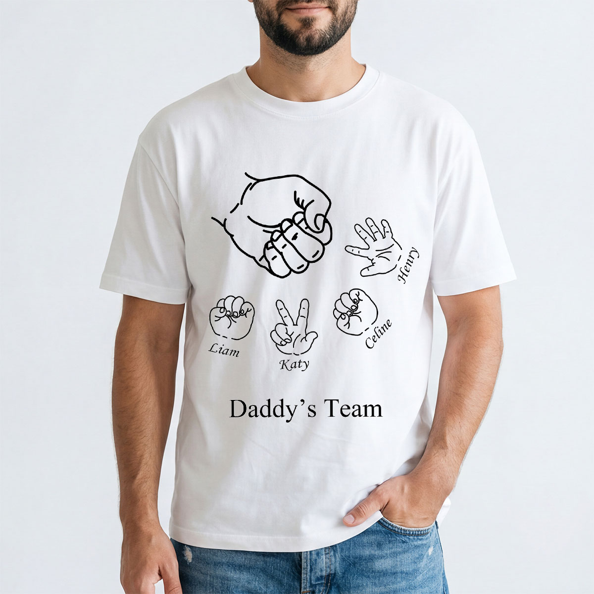 Custom Rock Paper Scissors Shirt for Dad