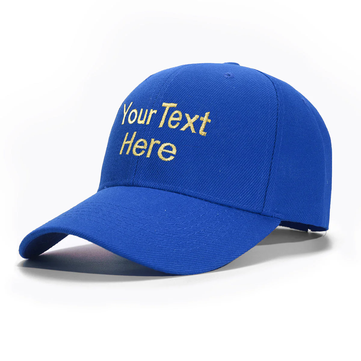 Custom blue Hat Baseball Cap with Embroidery with Text
