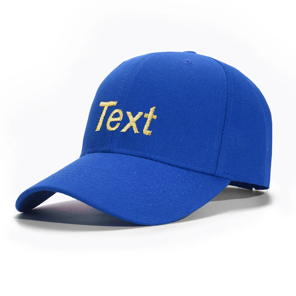 Custom blue Hat Baseball Cap with Embroidery with 1 Text