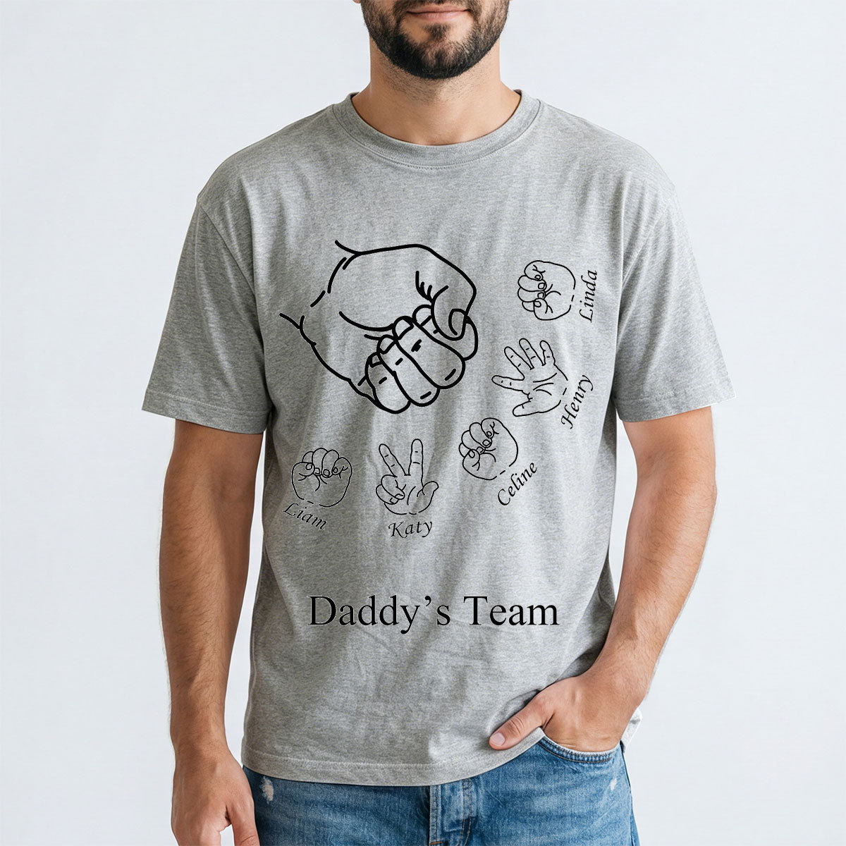Custom Rock Paper Scissors Shirt for Dad