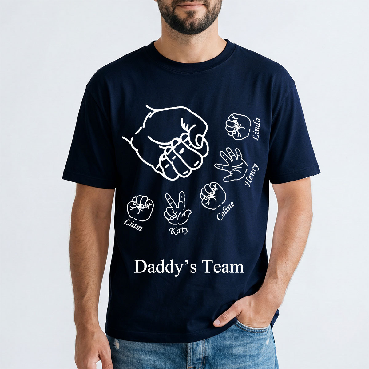 Custom Rock Paper Scissors Shirt for Dad