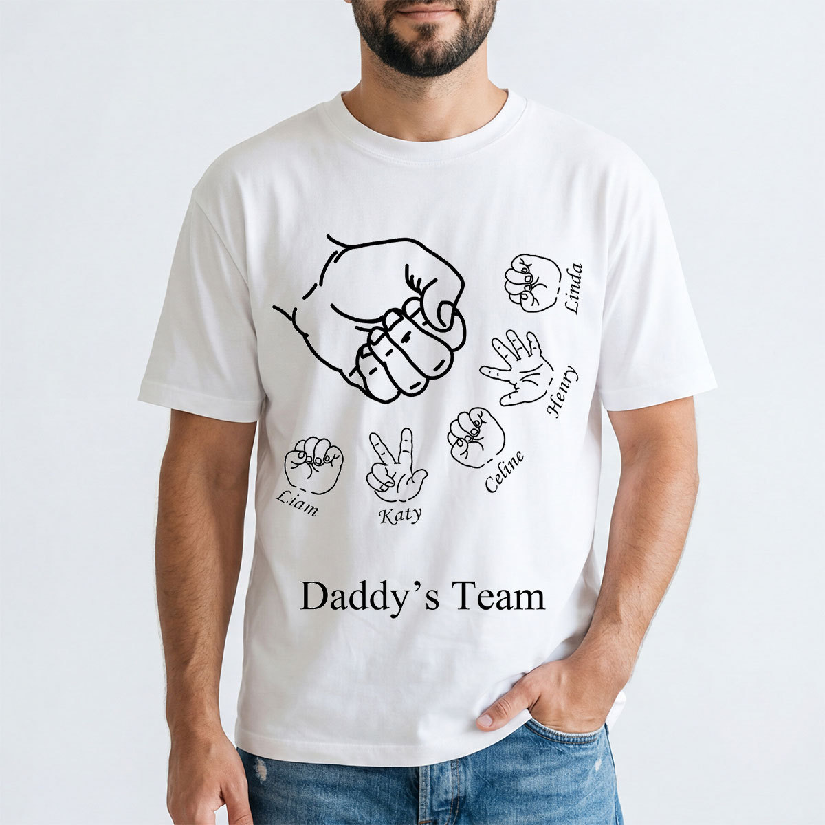 Custom Rock Paper Scissors Shirt for Dad